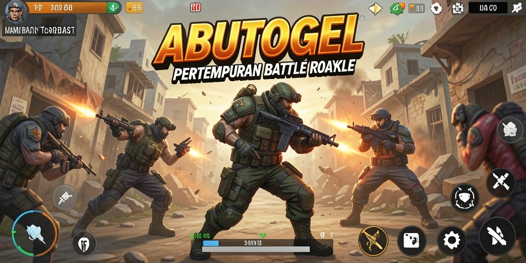 Gameplay seru ABUTOGEL di arena Battle Royale.