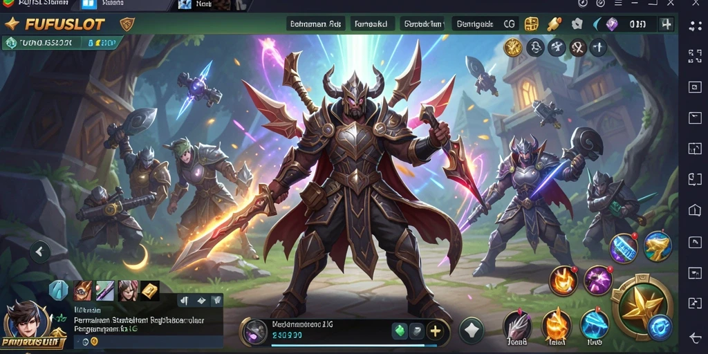 Tampilan gameplay menarik dari FUFUSLOT yang menghadirkan aksi strategis.
