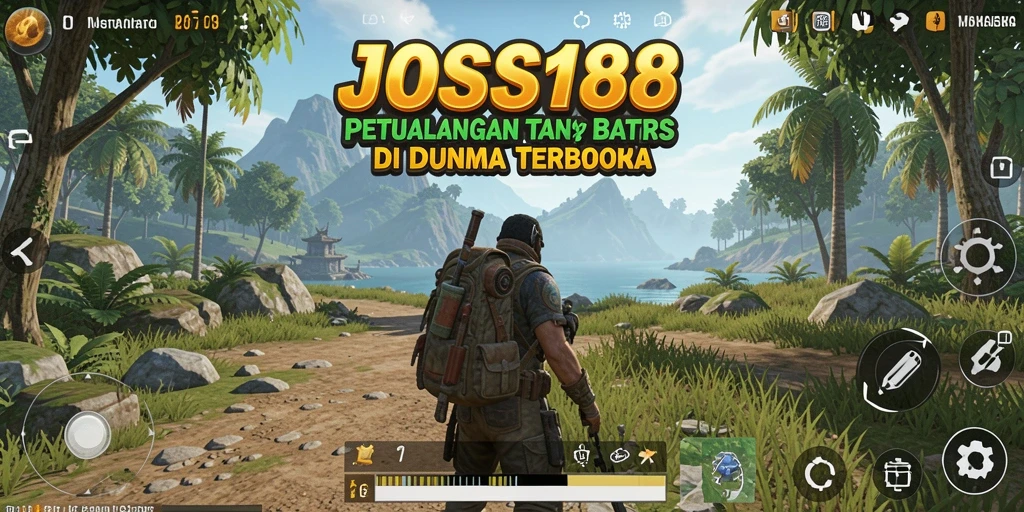 Screenshot gameplay JOSS188 yang menunjukkan petualangan seru di dunia terbuka.