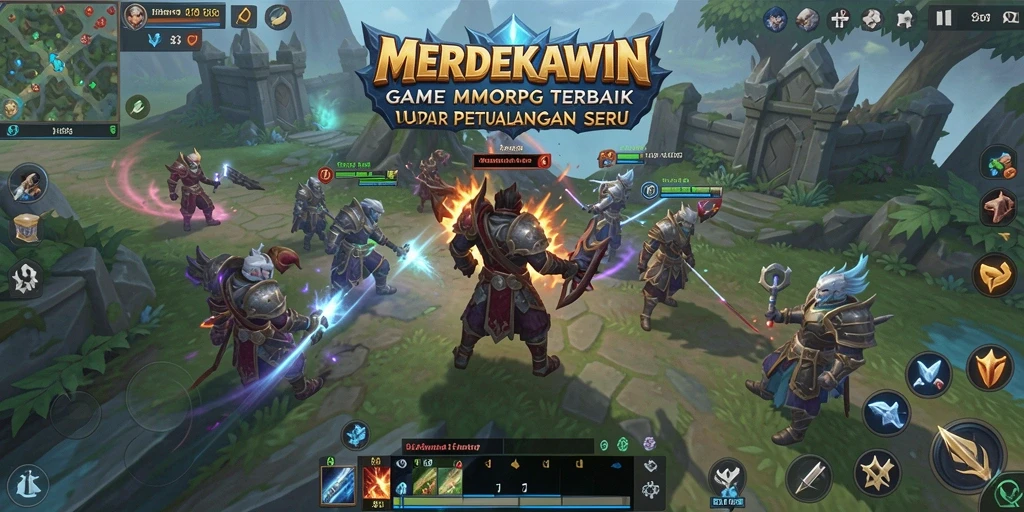 Tampilan gameplay seru dan epik dari MERDEKAWIN.