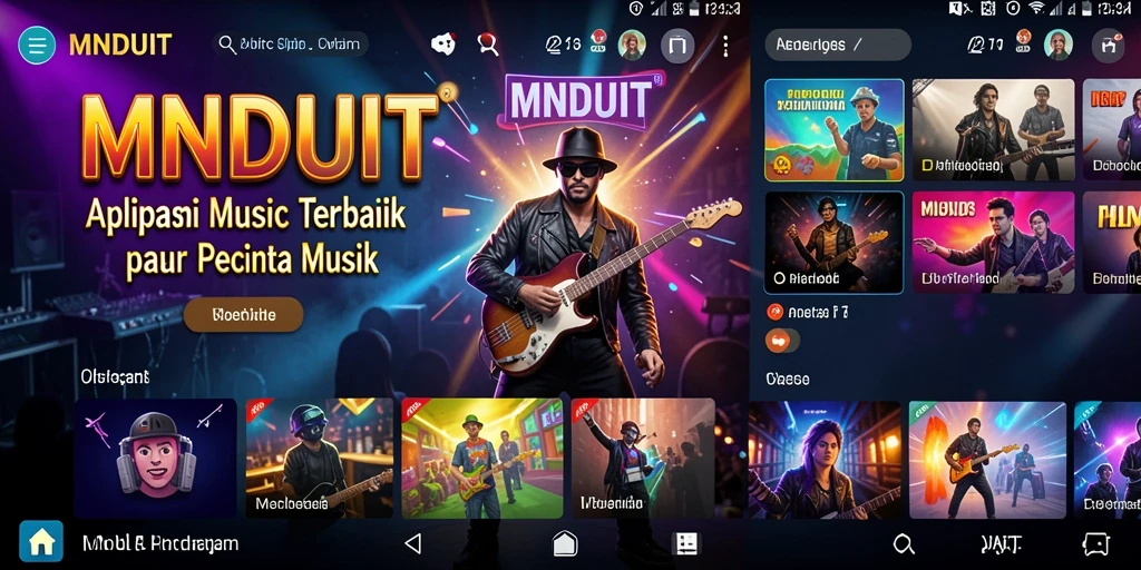 Screenshot gameplay MNDUIT dengan aksi seru dan interaksi musik.