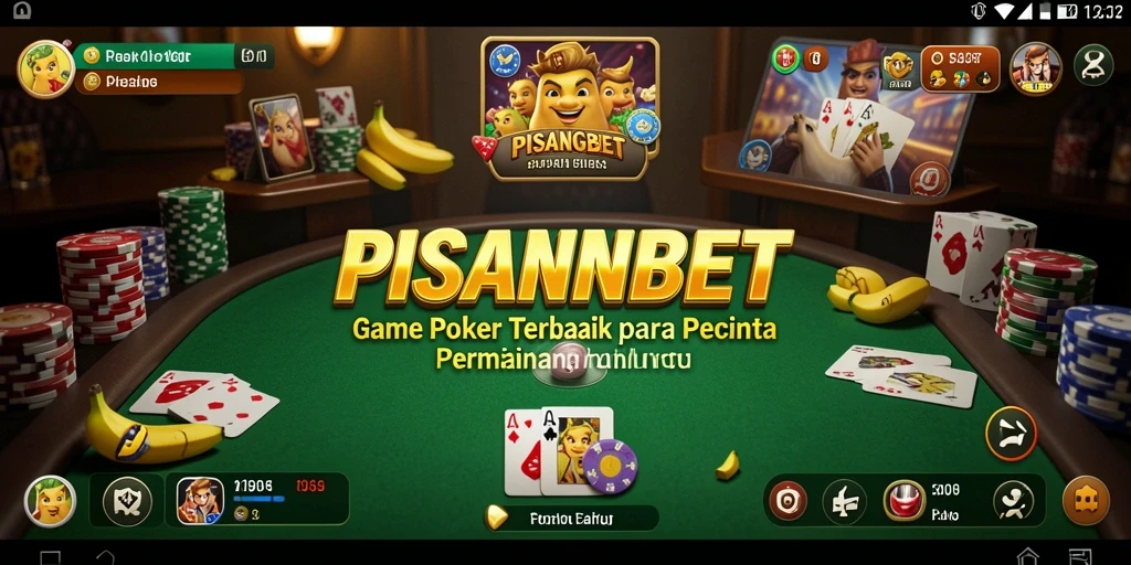 Screenshot PISANGBET menunjukkan momen intens dalam permainan Poker.