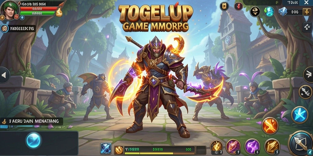 Tangkapan layar gameplay TOGELUP yang menampilkan pertarungan seru antarpemain.