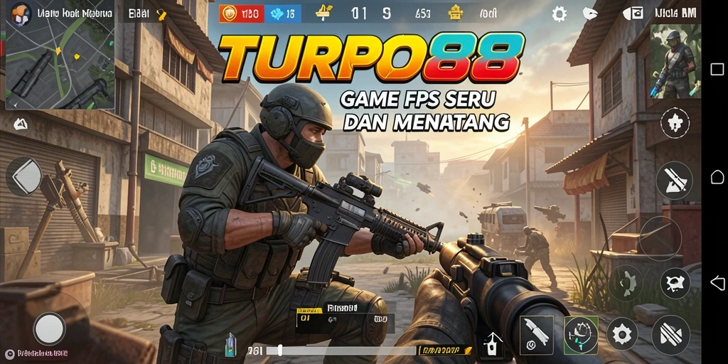 Tampilan epik dari gameplay seru TURBO88 yang menghentak.