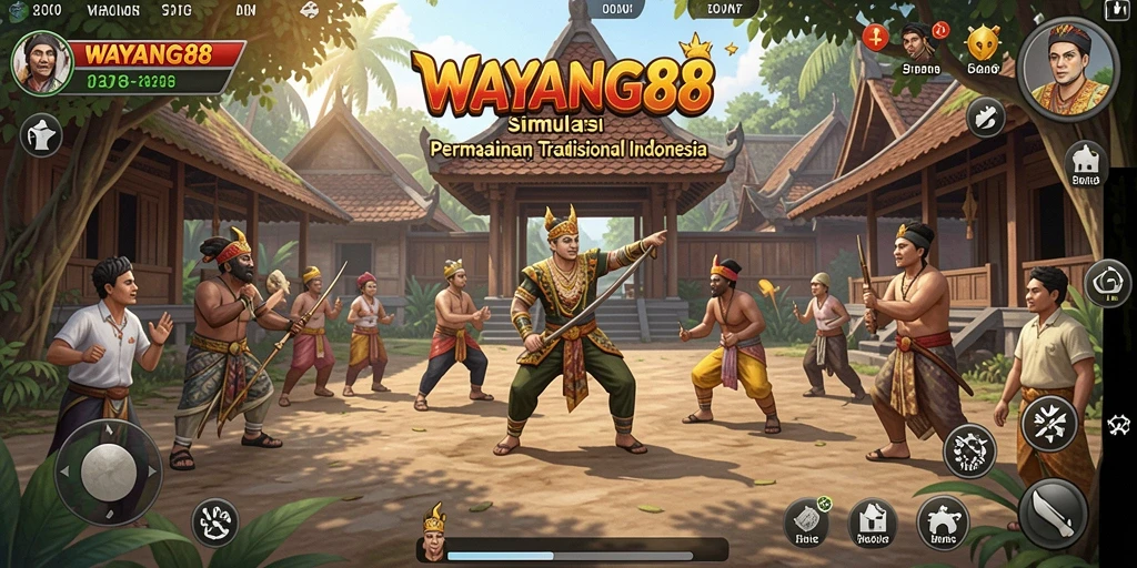 Tampilan gameplay WAYANG88 yang memukau dan penuh warna.